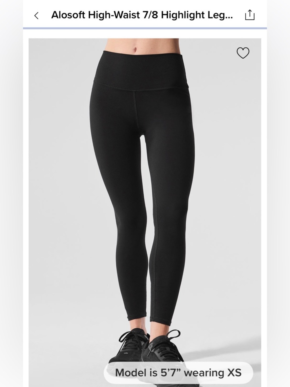 ALO Yoga: ALOSOFT High Waist 7/8 Highlight Legging
